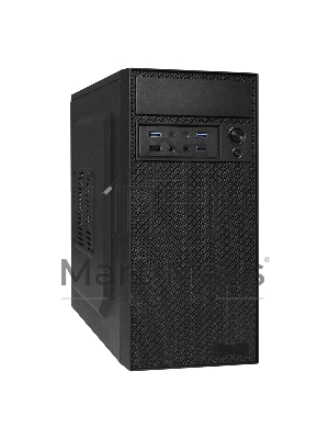 Компьютерный корпус Minitower ExeGate BAA-109U2-UNS350 (mATX, БП UNS350 с вент. 12см, 2*USB+2*USB 3.0, аудио, черный)