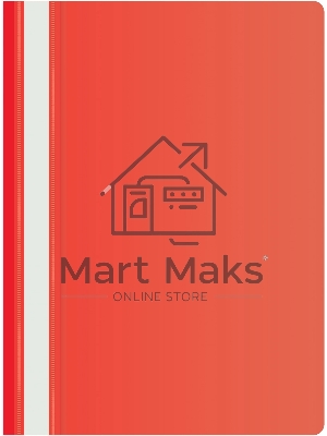 Папка-скоросшиватель Silwerhof Eco A4 прозрач.верх.лист пластик красный