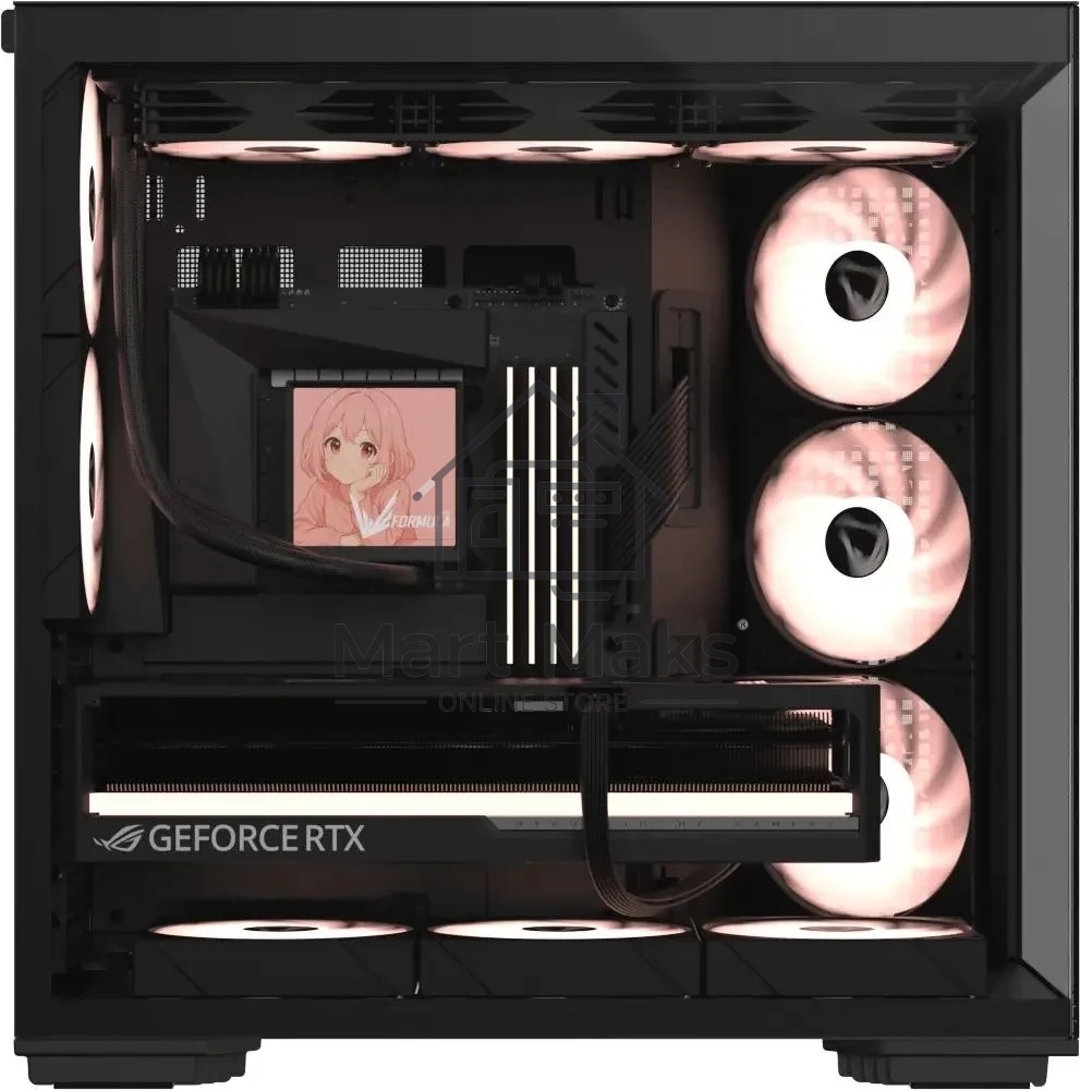 Компьютерный корпус Formula Crystal Z7 PA черный без БП ATX 5x120мм 1xUSB3.0 1xUSB3.1 audio bott PSU
