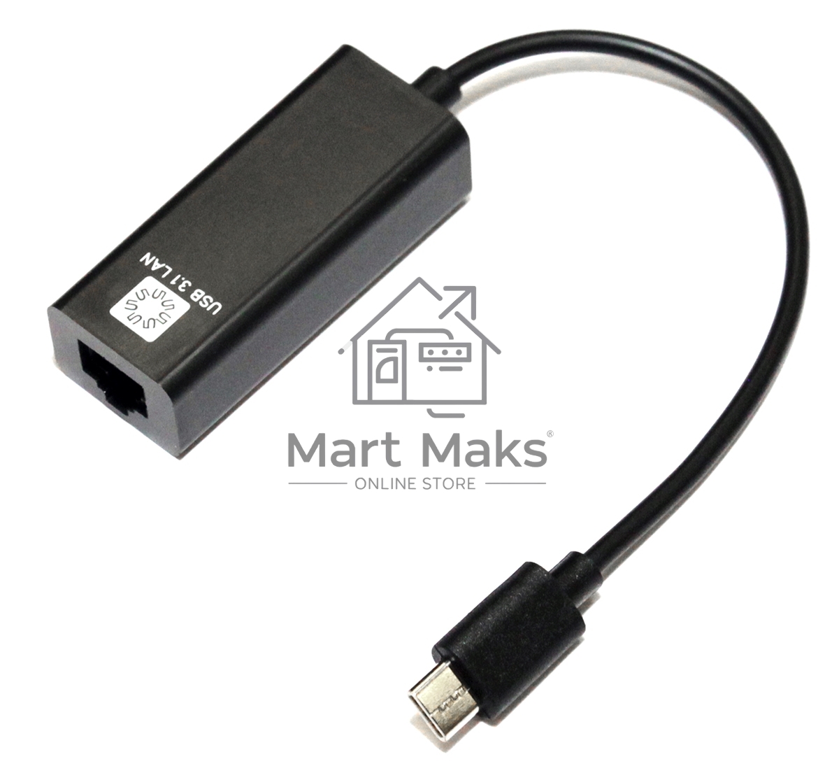 Кабель-адаптер 5bites UA3C-45-08BK USB3.1 / RJ45 100MB / черный