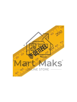 Угольник стальной, 200 мм х 300 мм, ультрафиолетовая печать (измерительная шкала) Denzel