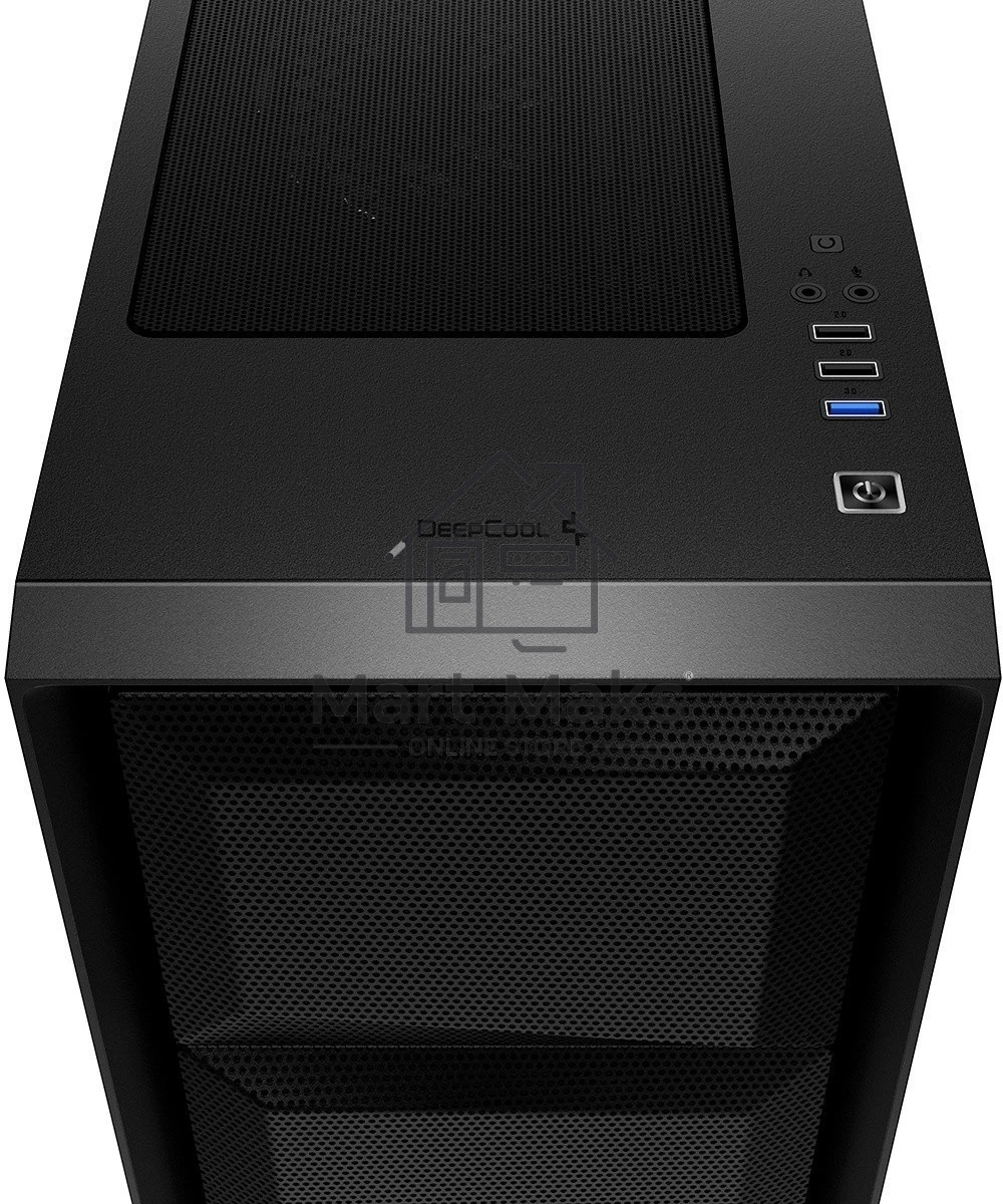 Компьютерный корпус Deepcool MATREXX 50 MESH 4FS без БП, боковое окно (закаленное стекло), 3xColor LED 120мм ветилятора спереди, 1xColor LED 120мм ветилятор сзади, черный, ATX