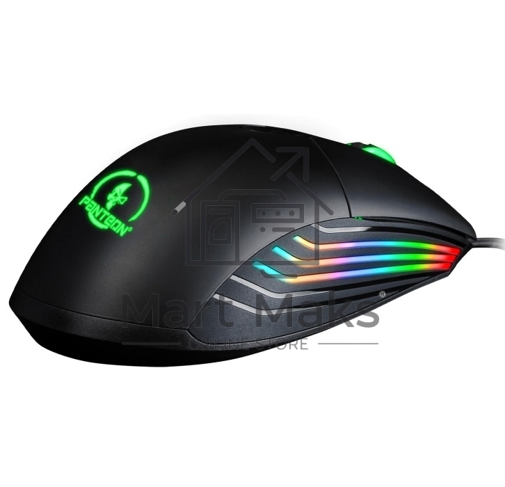 Мышь проводная Jet.A Panteon PS120 черный, 6200 dpi, USB, кнопки - 8