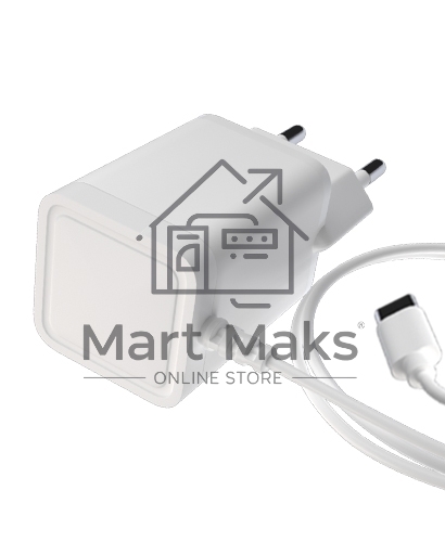 Сетевое зарядное устройство Maxvi A200Т Type-C 2А 10W, 1.2м, белый