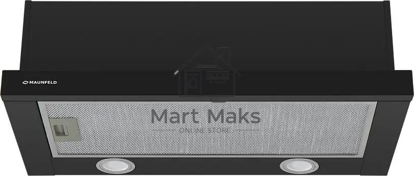 Вытяжка встраиваемая Maunfeld VS Light 60 черный, 60 см, 520 куб. м/ч, 56 дБ