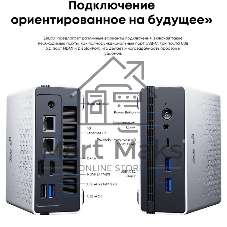 Неттоп Acer Gadget E10 ERBox 1 Ryzen 7 6800H (3.2) 16Gb SSD512Gb 680M Windows 11 Pro 2xGbitEth WiFi BT 120W черный/белый
