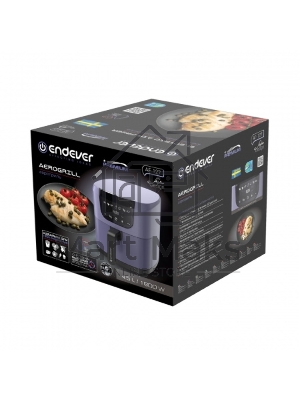 Аэрогриль Endever Skyline AF-127, фиолетовый, мощность 1800 Вт, объем 4,5 л, 7 авторежимов, температура 80-200 С, 2 шт/уп.