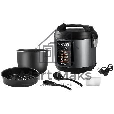 Мультиварка Red Solution M4100 5л 860Вт черный/стальной