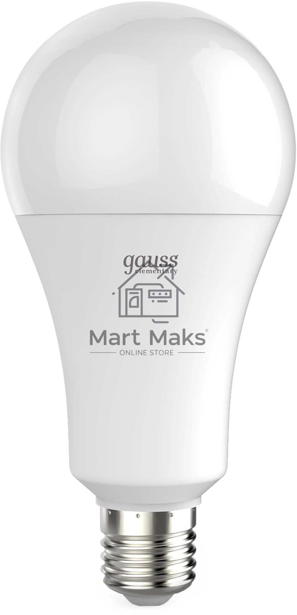Лампа светодиодная Gauss Elementary A67 30Вт цок.: E27 груша 220B св. свеч. бел. теп. А67 (упак.: 10 шт)