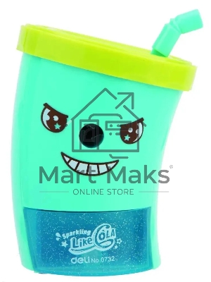 Точилка для карандашей механическая Deli E0732, 1 отверстие, пластик, ассорти