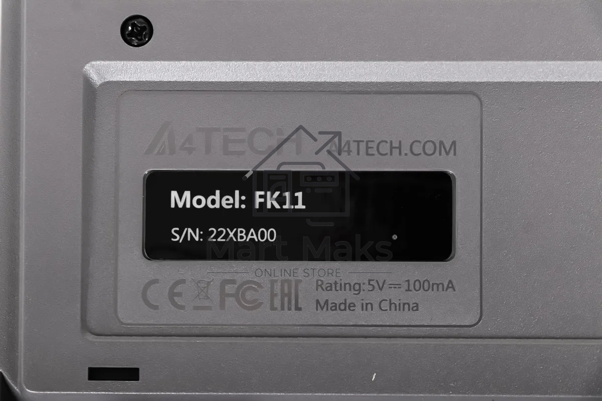 Клавиатура A4Tech Fstyler FK11 проводная USB серый/черный