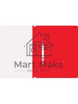 Папка-скоросшиватель Silwerhof Eco A4 прозрач.верх.лист пластик красный