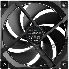 Вентилятор для корпуса Deepcool FD12 V2 120х120x25 черный 4-pin 35.6дБ (R-FD12V2-BKNPN1-G) Ret