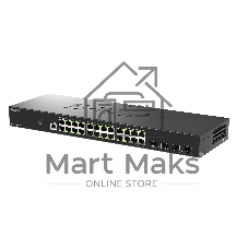 Коммутатор D-Link DGS-1210-28X/ME/C1A, 24×1 Гбит/с + 4×10 Гбит/с SFP+, управляемый