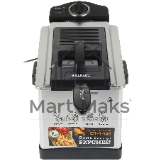 Фритюрница Centek CT-1431 серебристый, 1800 Вт, 3.5 л, 1 кг, антипригарное покрытие