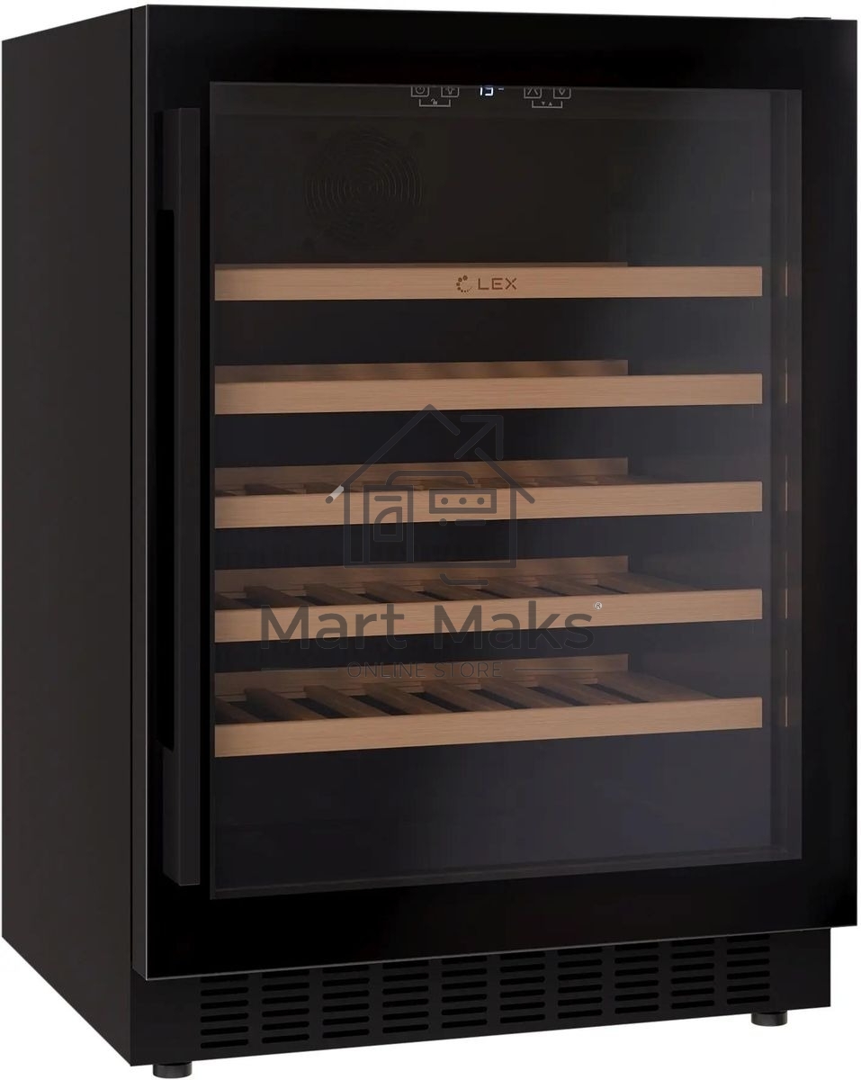 Винный шкаф LEX LWD6054BL 1-нокамерн. черный
