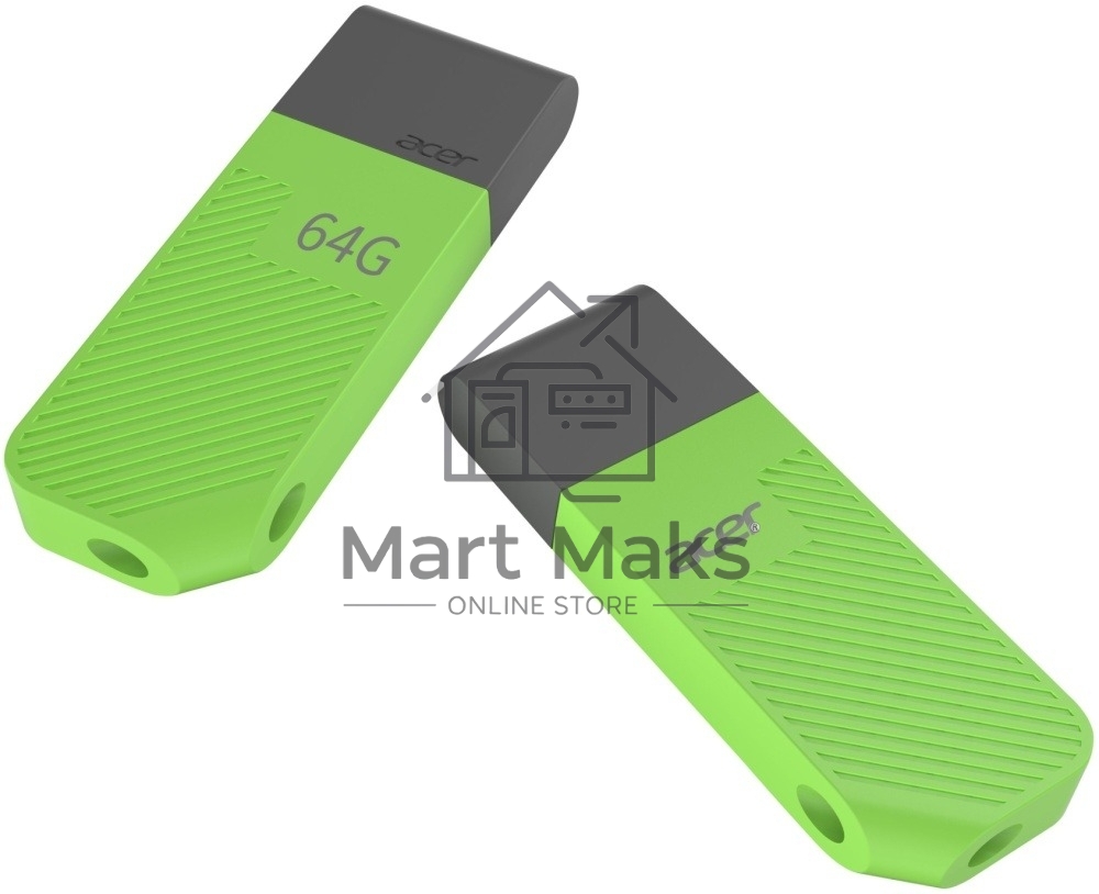 Флешка USB Acer UP200-64G-GR, 64Gb USB 2.0 зеленый