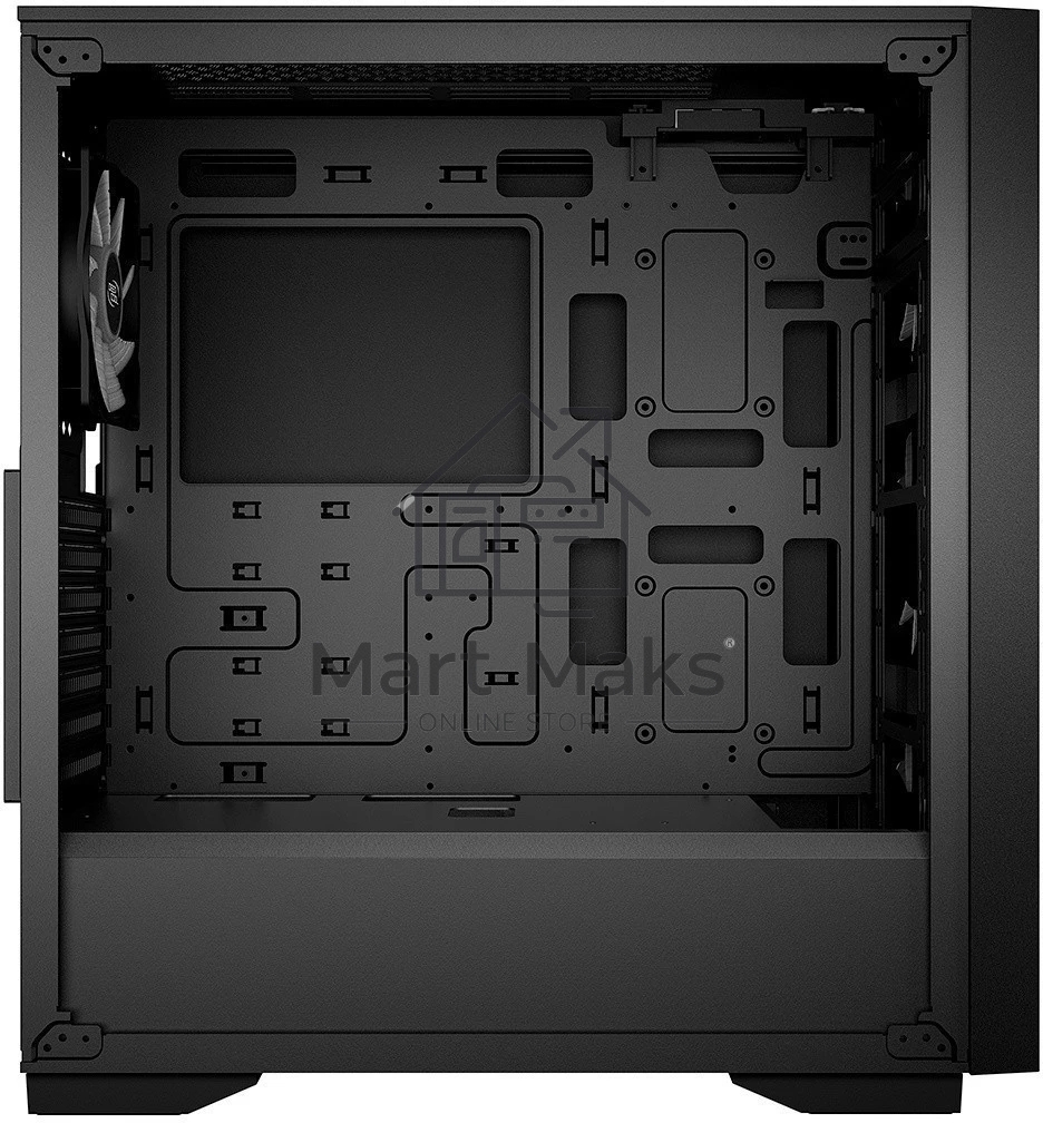 Компьютерный корпус Deepcool MATREXX 50 MESH 4FS без БП, боковое окно (закаленное стекло), 3xColor LED 120мм ветилятора спереди, 1xColor LED 120мм ветилятор сзади, черный, ATX