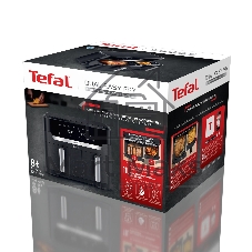 Аэрогриль Tefal Dual Easy Fry Flex EY9228E0 черный, 2700 Вт, 9 л, сенсор, 6 программ