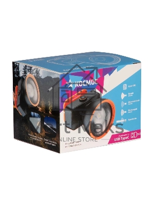 Фонарь налобный аккумуляторный КОСМОС KOC533Lit черный