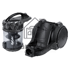 Пылесос BBK BV1505 серый/черный, 350/2000 Вт, уборка сухая, пылесборник контейнер 2 л