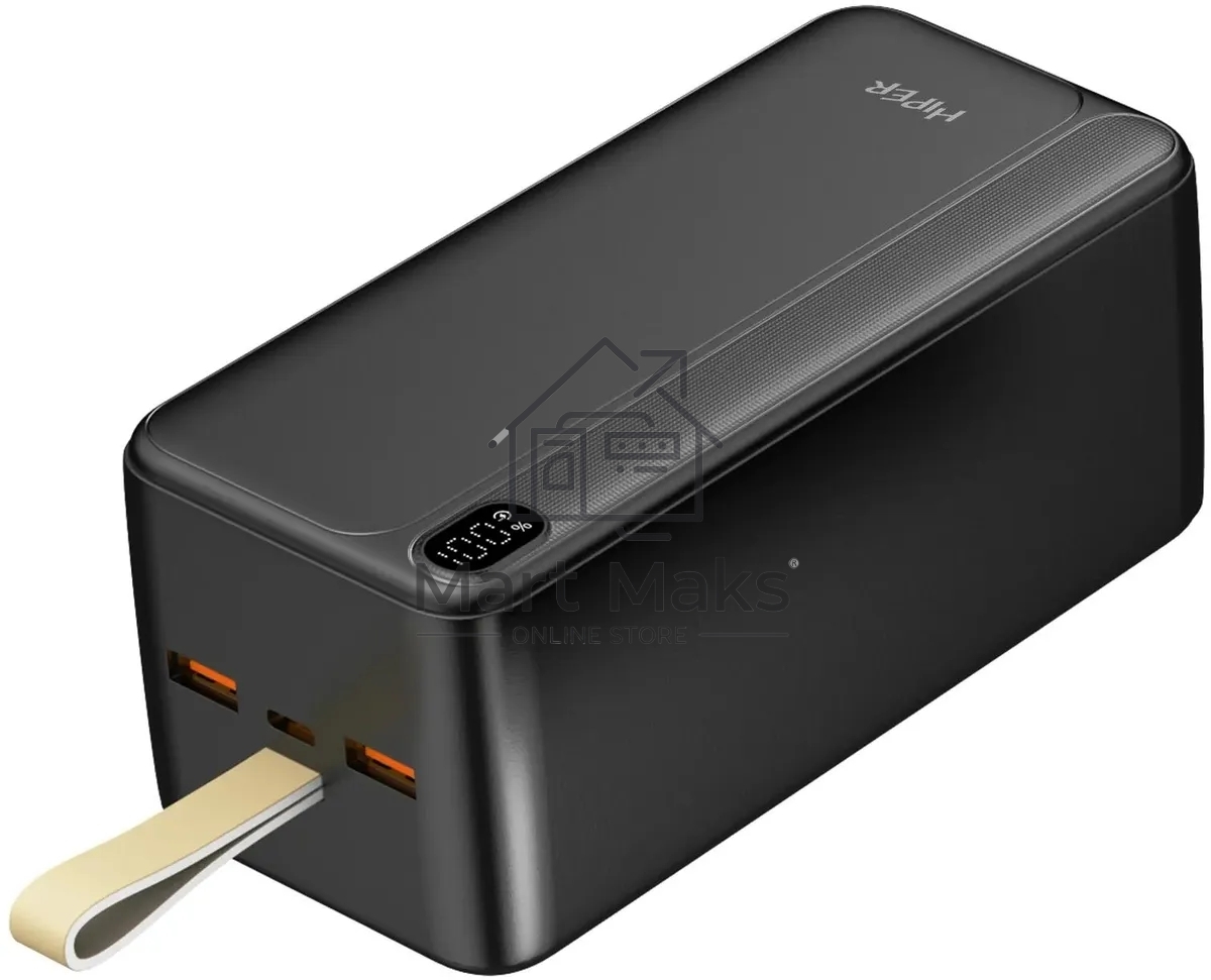 Портативный аккумулятор HIPER PRO 5XL черный (50000 мАч, быстрая зарядка)
