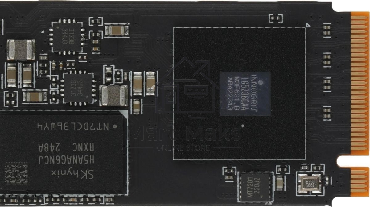 Накопитель SSD ADATA XPG BLADE S70, 4Tb, PCIe 4.0 x4, M.2 2280, NVMe, R/W 7400/6600, с радиатором