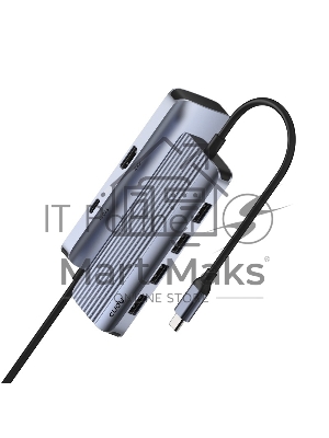 Концентратор USB-C Cudy UH500, 1 USB-C 3.0, 1x 4K@30Hz HDMI Port, 1x 100W USB-C port for PD Charging, 4x USB-A (UH500)