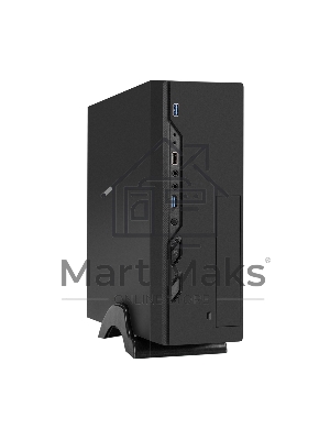 Компьютерный корпус Desktop ExeGate MI-208U2-M450 (mini-ITX/mATX, БП M450 с вент. 8см, 1*USB+2*USB 3.0, аудио, черный)