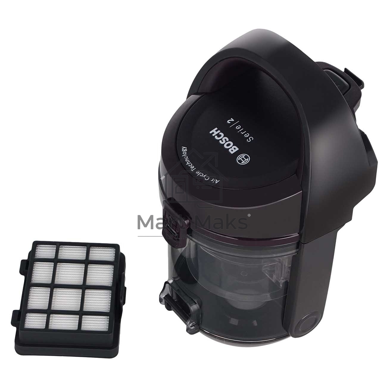 Пылесос Bosch BGC05AAA1, 350/700 Вт, уборка сухая, пылесборник контейнер 1.5 л
