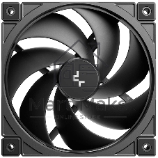 Вентилятор для корпуса Deepcool FD12 V2 120х120x25 черный 4-pin 35.6дБ (R-FD12V2-BKNPN1-G) Ret