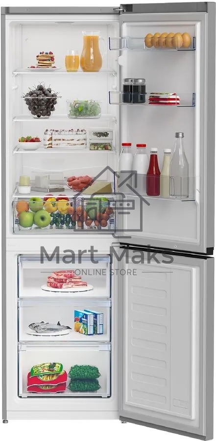 Холодильник Beko B1RCSK362S нержавеющая сталь двухкамерный 230/110л морозилка снизу