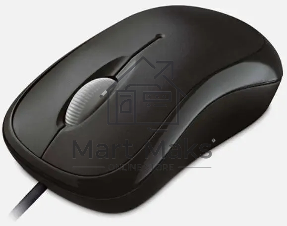 Мышь проводная Microsoft Basic Optical Mouse черный, 1000 dpi, USB, кнопки - 3
