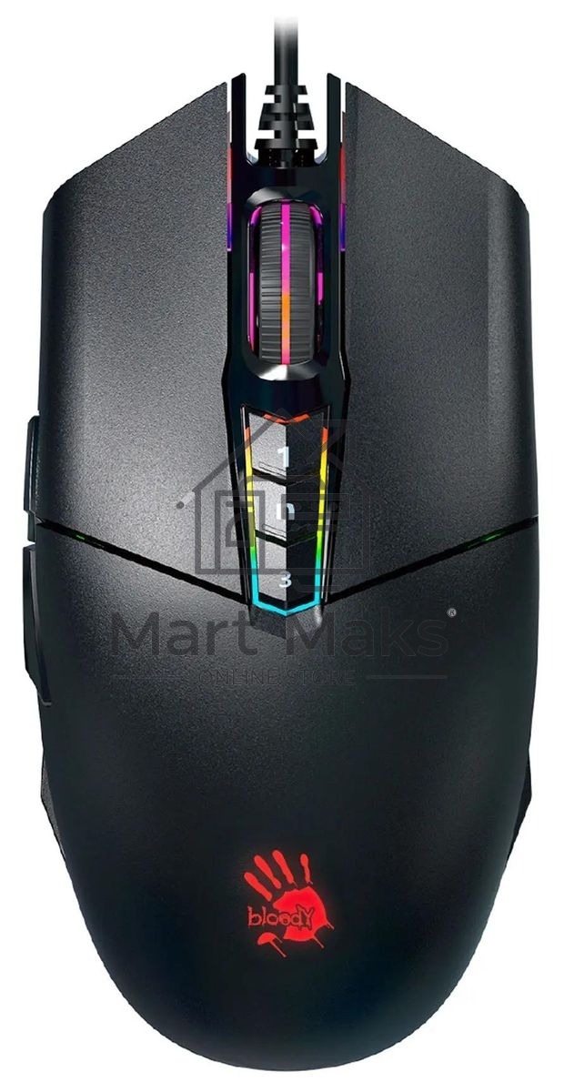 Мышь проводная A4Tech Bloody P91 Pro черный, 16000 dpi, USB, кнопки - 8
