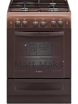Плита комбинированная Gefest ПГЭ 6110-020301 коричневый, конфорок 3 газовых и 1 электрическая, духовка 52 л, 60 см x 85 см x 60 см