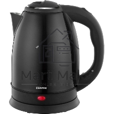 Чайник электрический Centek CT-1068 черный, 2.0 л, 2000 Вт, скрытый нагревательный элемент