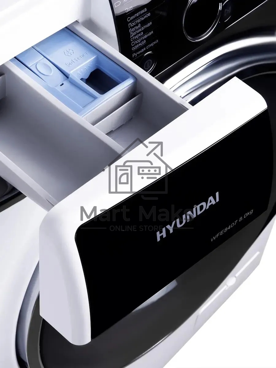 Стиральная машина Hyundai WFE8407 белый, загр. фронтальная макс.: 8 кг 1400 об/мин класс: А+++
