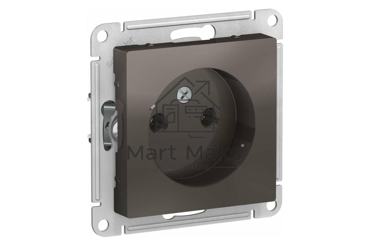 Механизм розетки 1-м СП AtlasDesign без заземл. 16А мокко SchE ATN000641