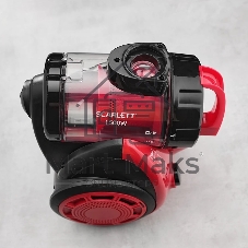 Пылесос Scarlett SC-VC80C11 красный/черный, 320/1500 Вт, уборка сухая, пылесборник контейнер 1.5 л