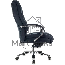 Кресло руководителя Бюрократ T-9925SL Fabric черный Holland 75 крестов. металл хром