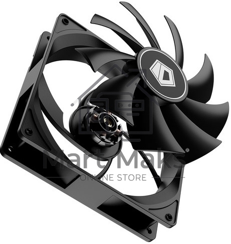 Вентилятор для корпуса ID-Cooling FL-12025K черный 120мм 1250rpm 21db 3-pin