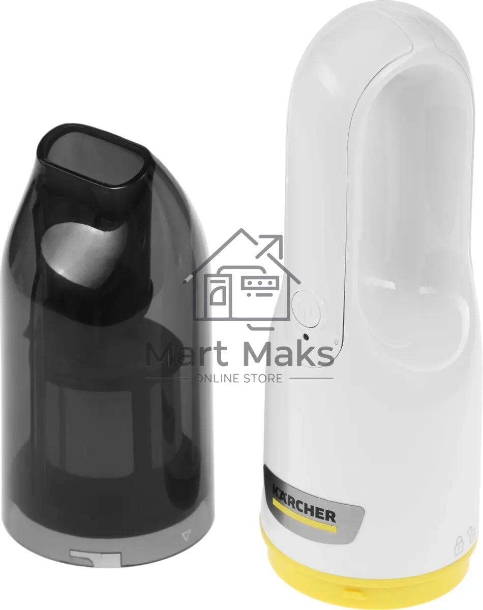 Пылесос ручной Karcher CVH 2 белый/черный, питание от аккумулятора, 70 Вт, уборка сухая, пылесборник 0.15 л, работа от АКБ max 10 мин.