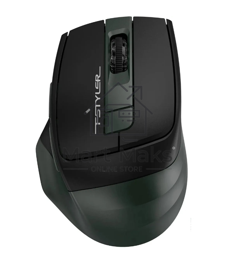 Мышь беспроводная A4Tech Fstyler FB35CS темно-зеленый/черный, 2000 dpi, радиоканал, Bluetooth, USB, кнопки - 5
