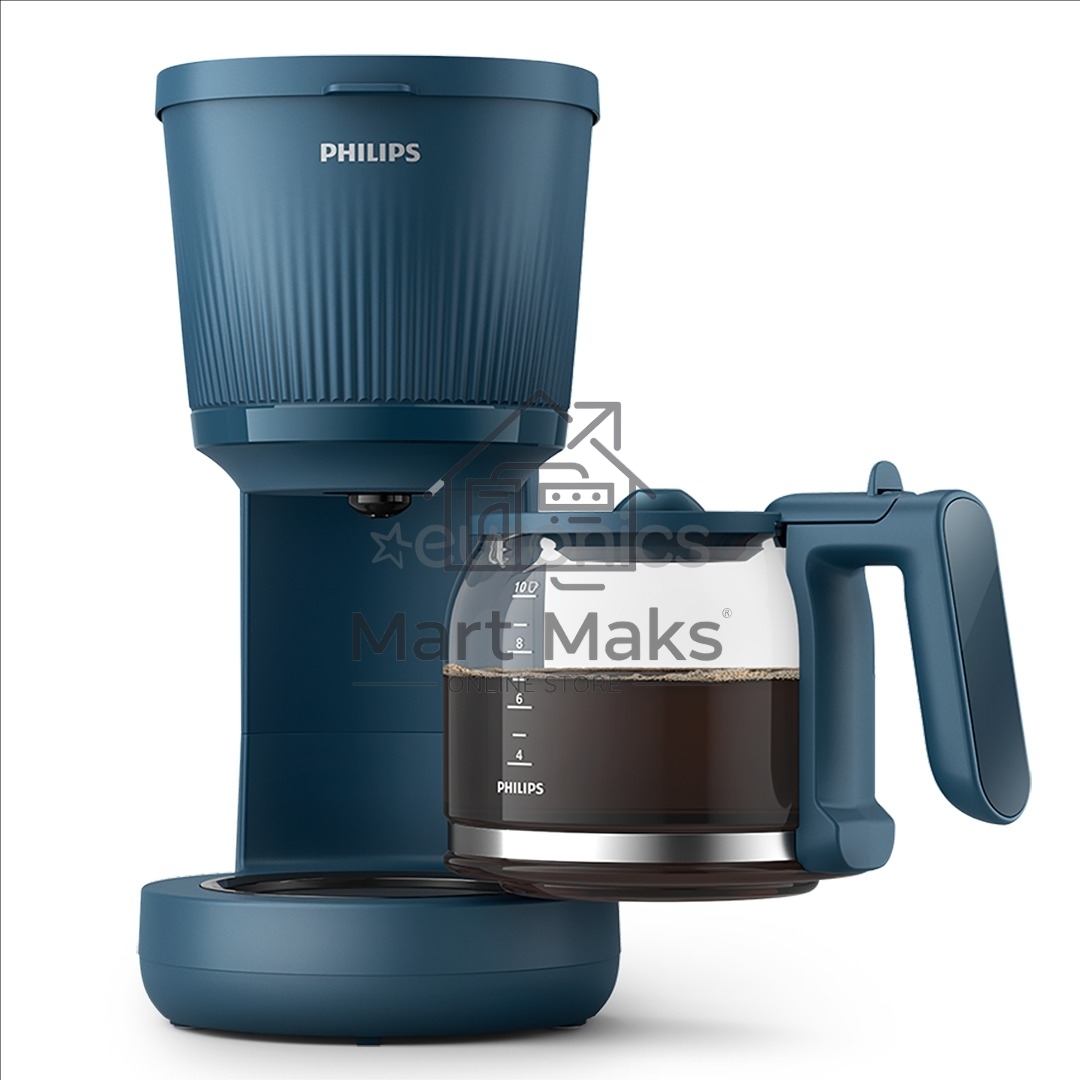 Кофеварка капельная Philips HD7411/70 синий, исп. кофе - молотый, 1.25 л, 1080 Вт