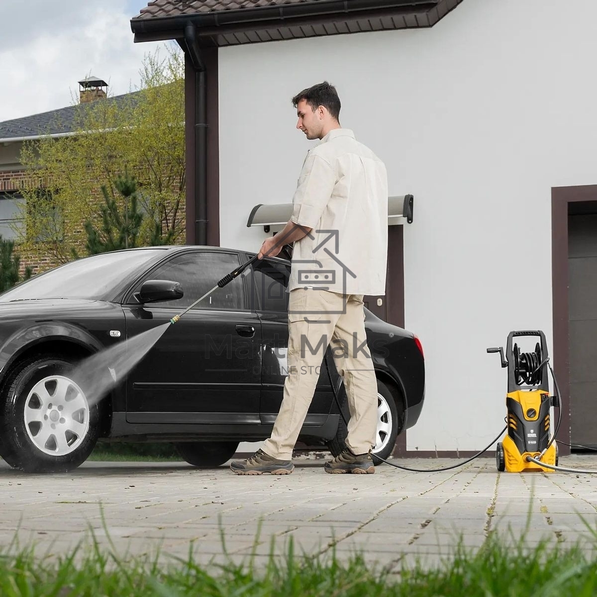 Мойка высокого давления Denzel R-165D, 2200 Вт, 165 бар, 58235