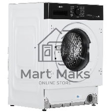 Стиральная машина встраиваемая Hotpoint WBIH 8490 VWB белый, загрузка фронтальная 8 кг, 1400 об/мин, класс А