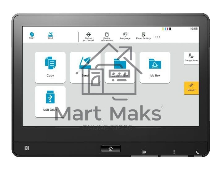 МФУ лазерный Kyocera TASKalfa 5004i Требуется запуск АСЦ (1102YS3NL0), A3, ч/б, печ. до 50 стр/мин. (А4) до 25 стр/мин. (А3), скан. до 80 стр/мин., 1200 x 4800 dpi (печать) 600x600 dpi (скан.), USB, RJ-45, NFC, Air Print, Mopria