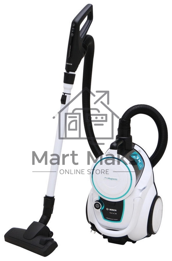 Пылесос Bosch BGS41HYG1 белый, 550 Вт, уборка сухая, пылесборник контейнер, 2.4 л