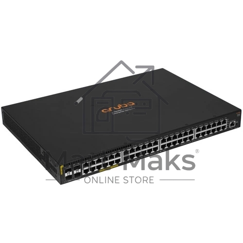 Коммутатор HP Aruba 2930F 48G PoE+ 4SFP+, 48×1 Гбит/с, 4×10 Гбит/с SFP+, управляемый