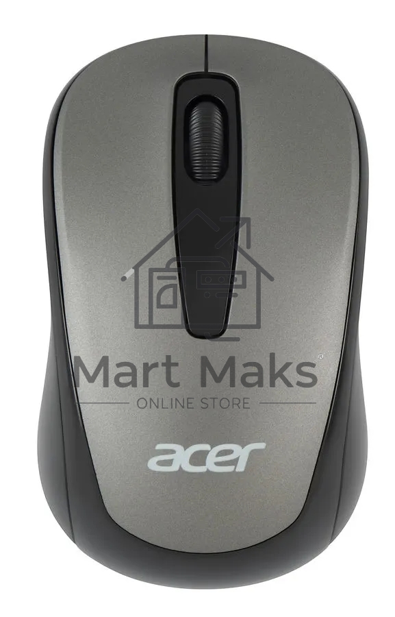 Мышь беспроводная Acer OMR134 серый, 1000 dpi, радиоканал, USB, кнопки - 3